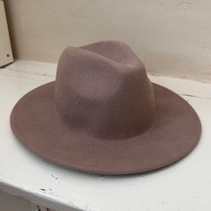 gray free people felt hat